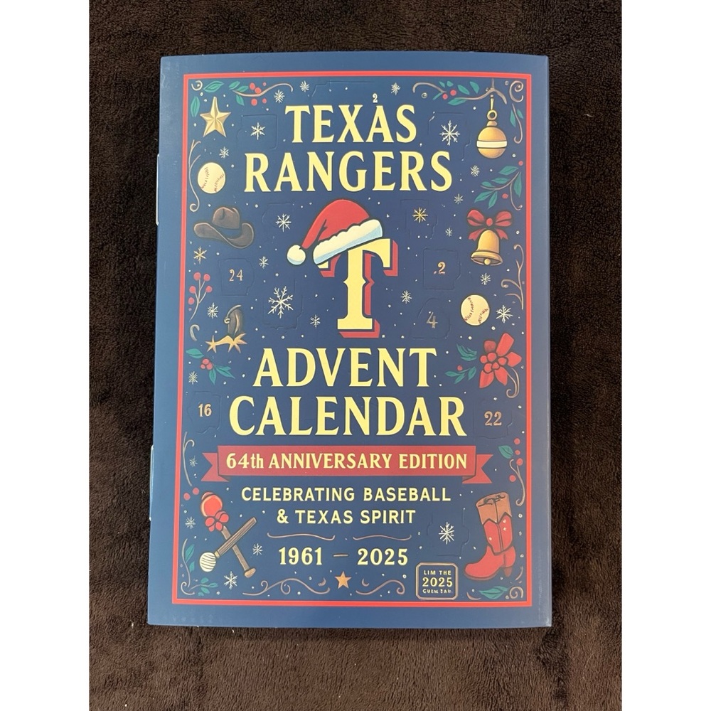 Texas Rangers 64th Anniversary Advent Calendar - Blue/Red